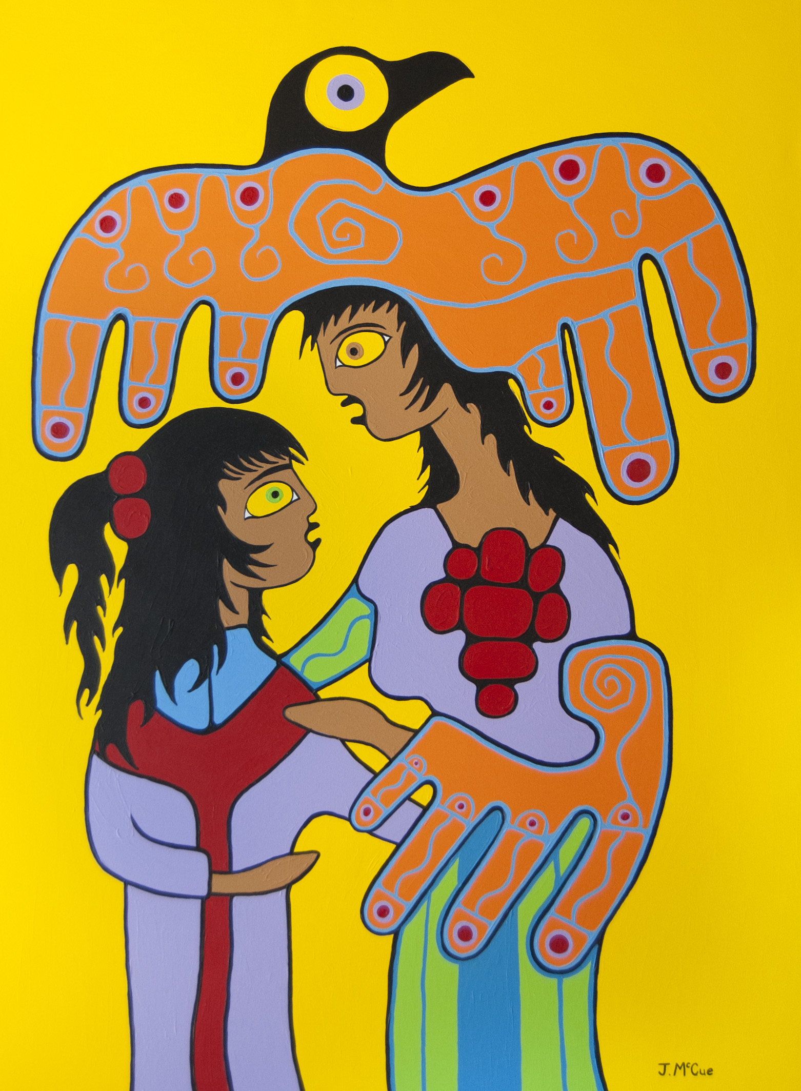 “Mother and Daughter” Acrylic on canvas 48” x 36”
